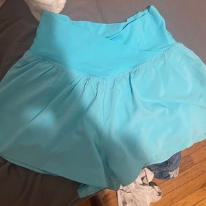 Aerie Blue Crossover Shorts